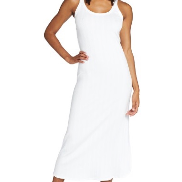 TYLER JACOBS White Tank Long Dress - Picture 2 of 8